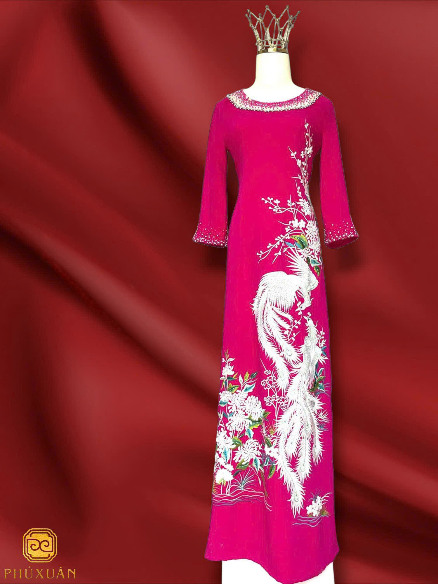 ÁO DÀI THÊU LẮC